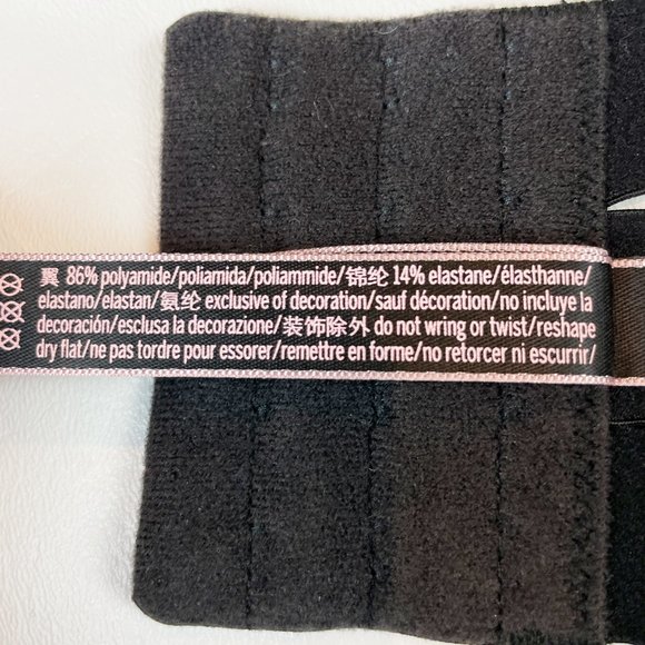 NWOT Victoria's Secret Bra 32DDD Unlined Balconet Strappy Banded Black - Picture 8 of 8